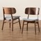 Baxton Studio Alston Mid-Century Grey Fabric Upholstered and Walnut Brown Finished Wood Dining Chair Set(2PC) PR 191-2PC-11707-ZORO - alternate 9